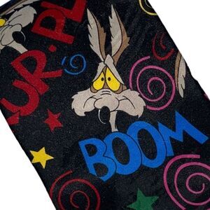 Warner Bros. Balancine Inc The Tie Works 1996 Wiley Coyote 3.5” Wide Neck Tie